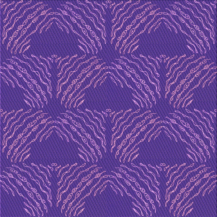 Round Patterned Amethyst Purple Rug, pat3280pur