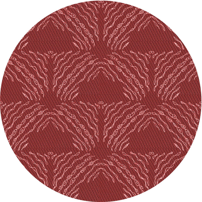 Square Machine Washable Transitional Red Rug in a Living Room, wshpat3280rd