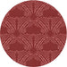 Square Machine Washable Transitional Red Rug in a Living Room, wshpat3280rd