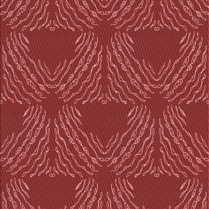 Patterned Red Rug, pat3280rd