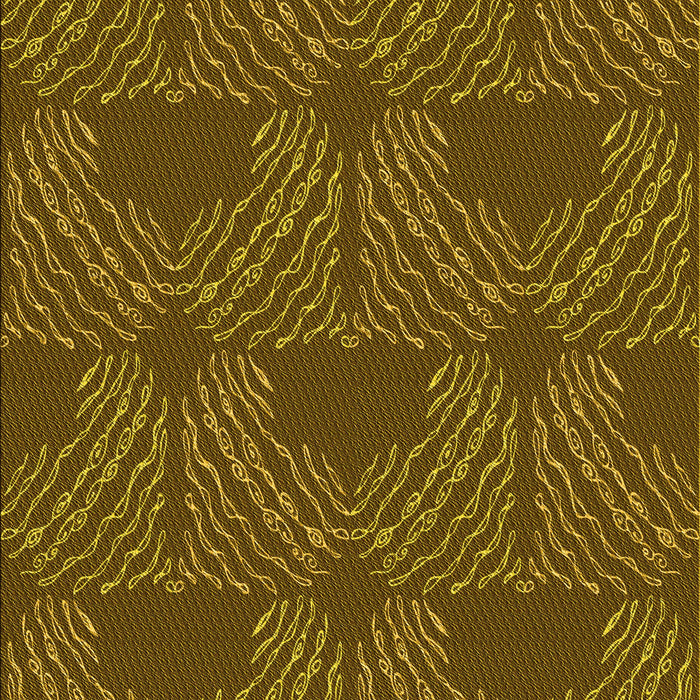 Patterned Dark Golden Brown Rug, pat3280yw