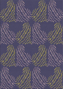 Patterned Silver Gray Novelty Rug, pat3280