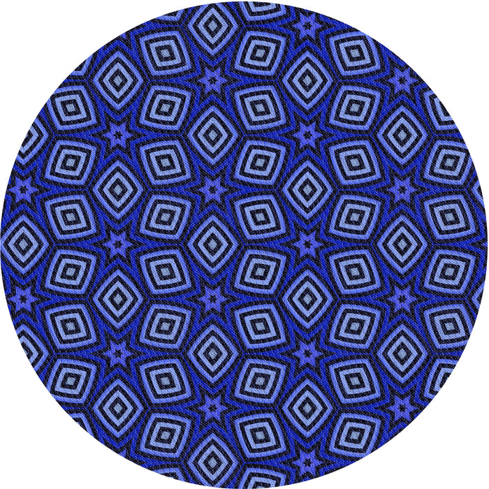 Square Machine Washable Transitional Royal Blue Rug in a Living Room, wshpat3281blu