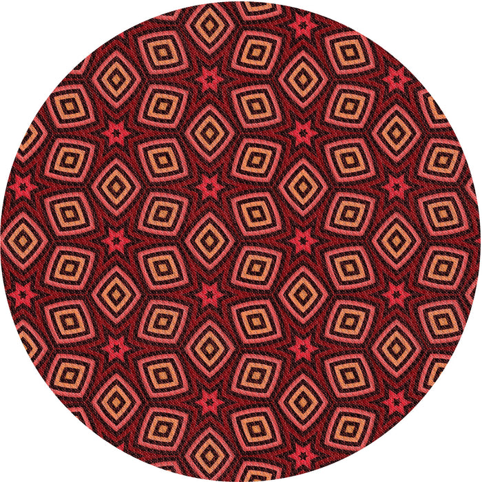 Square Machine Washable Transitional Dark Red Rug in a Living Room, wshpat3281rd