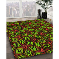 Patterned Red Rug, pat3281yw