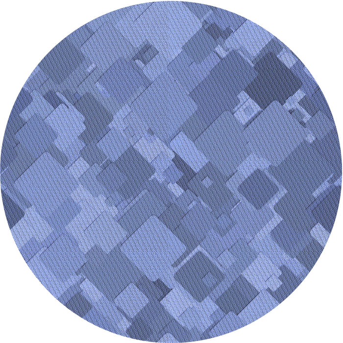 Square Patterned Sky Blue Rug, pat3282blu
