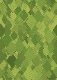 Machine Washable Transitional Pistachio Green Rug, wshpat3282brn