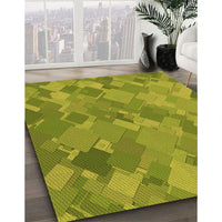 Patterned Green Rug, pat3282org