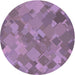 Square Patterned Orchid Purple Rug, pat3282pur