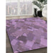 Patterned Orchid Purple Rug in Family Room, pat3282pur