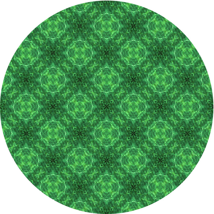 Square Patterned Green Rug, pat3283grn