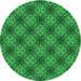 Square Patterned Green Rug, pat3283grn