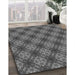 Machine Washable Transitional Gunmetal Gray Rug in a Family Room, wshpat3283gry