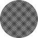 Square Patterned Gunmetal Gray Rug, pat3283gry