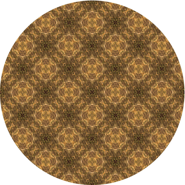 Square Machine Washable Transitional Dark Bronze Brown Rug in a Living Room, wshpat3283org