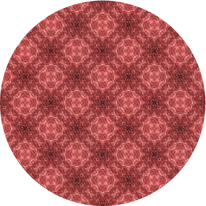 Square Patterned Red Rug, pat3283rd