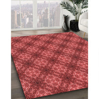 Patterned Red Rug, pat3283rd