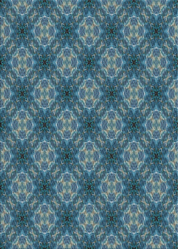 Patterned Koi Blue Novelty Rug, pat3283