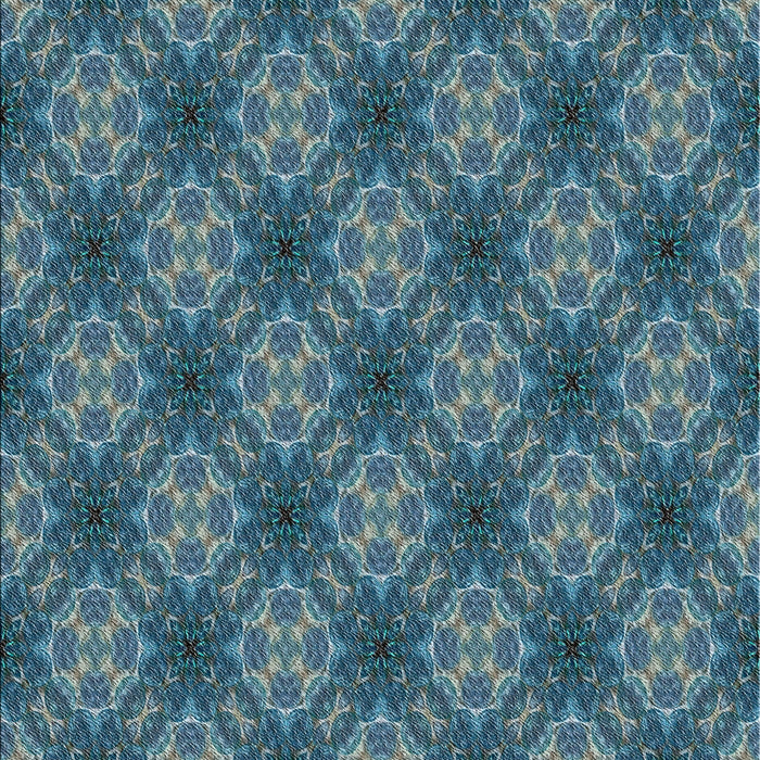 Patterned Koi Blue Novelty Rug, pat3283