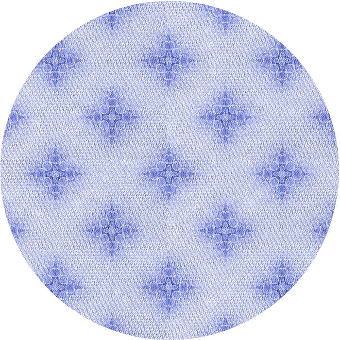 Square Patterned Sky Blue Rug, pat3284blu