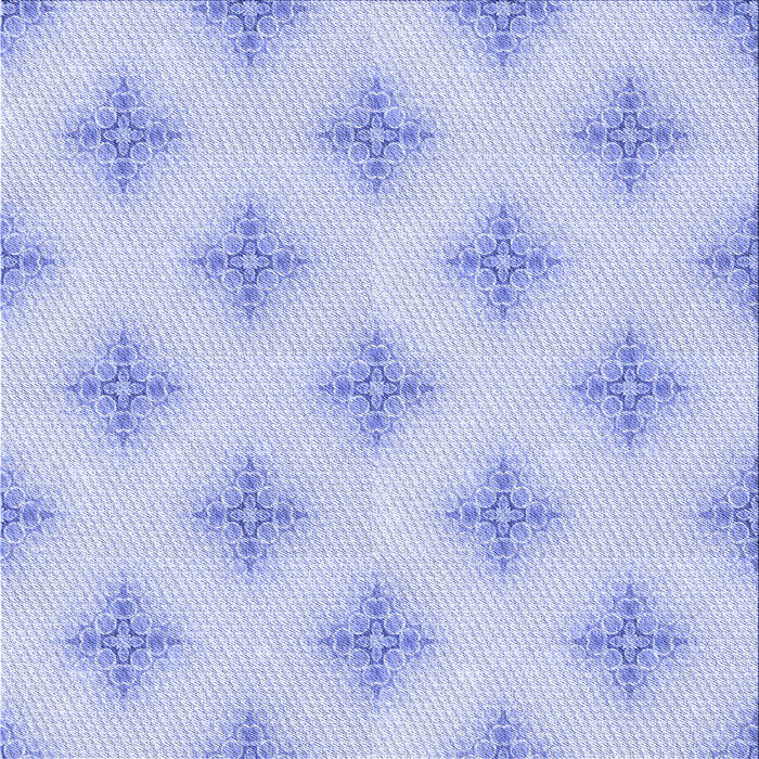 Round Patterned Sky Blue Rug, pat3284blu