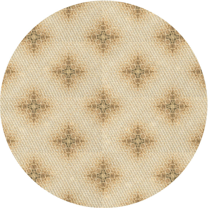 Square Machine Washable Transitional Khaki Gold Rug in a Living Room, wshpat3284brn