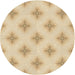 Square Machine Washable Transitional Khaki Gold Rug in a Living Room, wshpat3284brn