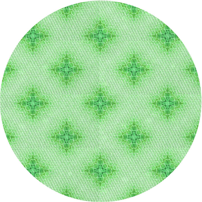 Square Patterned Green Rug, pat3284grn