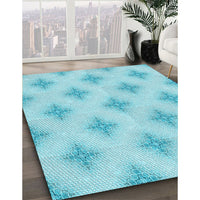 Patterned Blue Rug, pat3284lblu