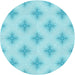 Square Patterned Blue Rug, pat3284lblu