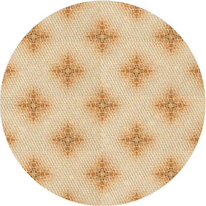 Square Machine Washable Transitional Khaki Gold Rug in a Living Room, wshpat3284org