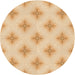 Square Patterned Khaki Gold Rug, pat3284org