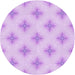 Square Patterned Purple Rug, pat3284pur