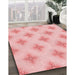 Machine Washable Transitional Pink Rug in a Family Room, wshpat3284rd