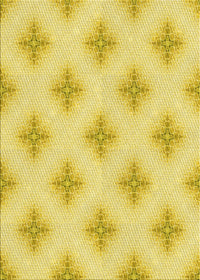 Machine Washable Transitional Yellow Rug, wshpat3284yw