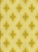 Machine Washable Transitional Yellow Rug, wshpat3284yw