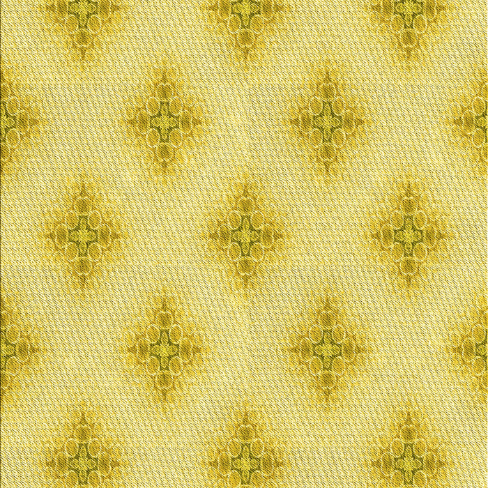 Machine Washable Transitional Yellow Rug, wshpat3284yw