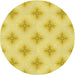 Square Machine Washable Transitional Yellow Rug in a Living Room, wshpat3284yw