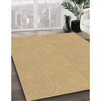 Patterned Yellow Orange Rug, pat3285brn