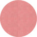 Square Machine Washable Transitional Light Coral Pink Rug in a Living Room, wshpat3285rd