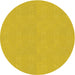 Square Machine Washable Transitional Yellow Rug in a Living Room, wshpat3285yw