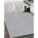 Patterned Gray Novelty Rug in Family Room, pat3285