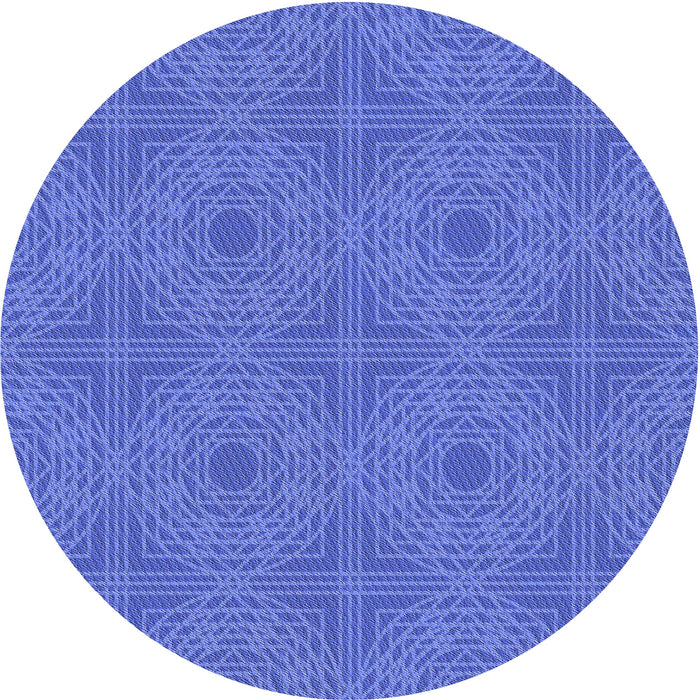 Square Patterned Sky Blue Rug, pat3286blu