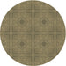 Square Patterned Brass Green Rug, pat3286brn