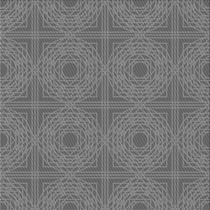 Round Patterned Gray Rug, pat3286gry