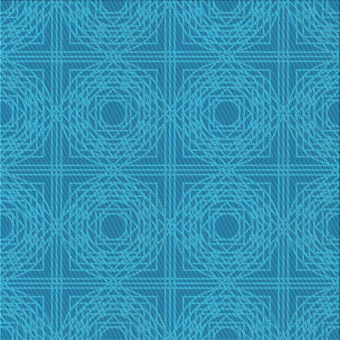 Round Patterned Blue Rug, pat3286lblu