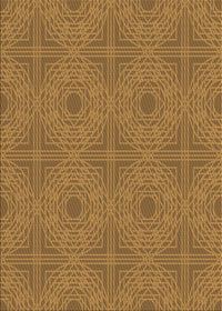 Machine Washable Transitional Dark Bisque Brown Rug, wshpat3286org