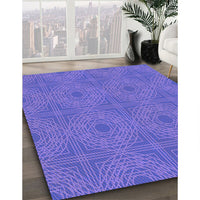 Patterned Purple Mimosa Purple Rug, pat3286pur