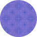 Square Patterned Purple Mimosa Purple Rug, pat3286pur