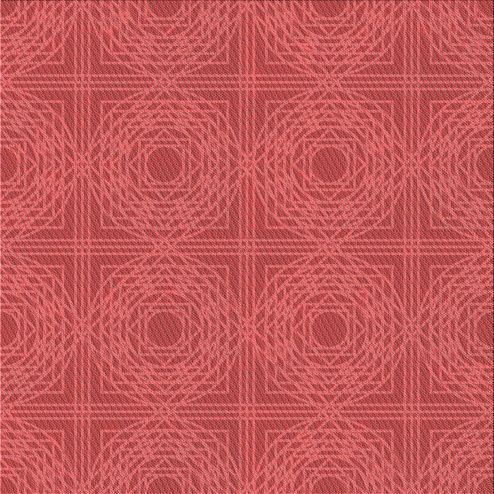 Round Patterned Red Rug, pat3286rd